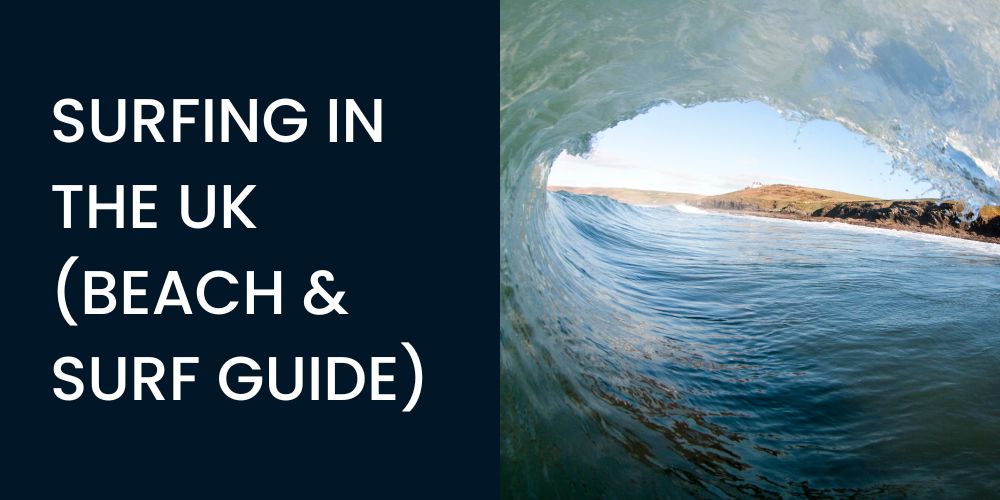 surfing in the uk - beach and surf guide infographic